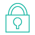 Light Blue Lock Icon
