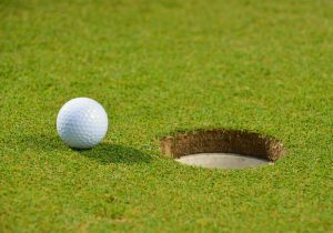 golf ball on US Open golf course